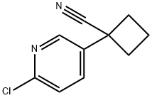 1-(6-Chloropyridin-3-yl)cyclobutanecarbonitrile Struktur