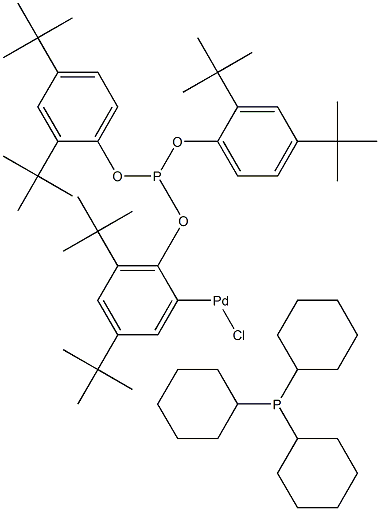 CHLORO(Η2-P,C(–)TRIS(2,4-DI-TERT-BUTYLPHENYL)PHOSPHITE)(TRICYCLOHEXYLPHOSPHINE)PALLADIUM(II) price.