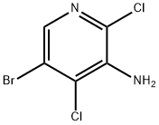 5-broMo-2,4-dichloro-[3]pyridylaMine Struktur