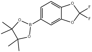 2-(2,2-Difluoro-2H-1,3-benzodioxol-5-yl)-4,4,5,5-tetraMethyl-1,3,2-dioxaborolane Struktur