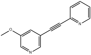 3-Methoxy-5-(pyridin-2-ylethynyl)pyridine Struktur