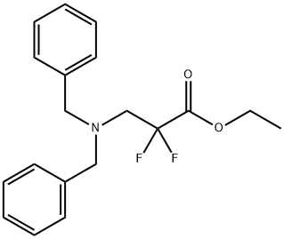 ethyl 3-(dibenzylaMino)-2,2-difluoropropanoate Struktur