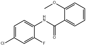 N-(2-Fluoro-4-chlorophenyl)-2-MethoxybenzaMide, 97% Struktur