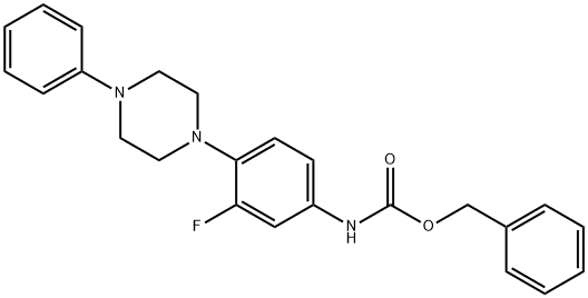 N-benzyloxycarbonyl-3-fluoro-4-(4'-phenylpiperazinyl)aniline Struktur