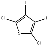 2,5-dichloro-3,4-diiodothiophene Struktur