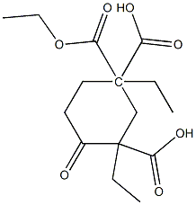 Triethyl 4-oxocyclohexane-1,1,3-tricarboxylate Struktur