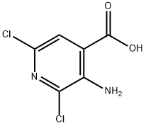 3-AMino-2,6-dichloroisonicotinic acid Struktur