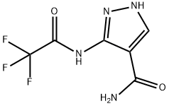 3-(2,2,2-TrifluoroacetaMido)-1H-pyrazole-4-carboxaMide Struktur