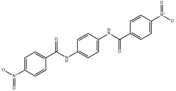 4-nitro-N-{4-[(4-nitrobenzoyl)amino]phenyl}benzamide Struktur