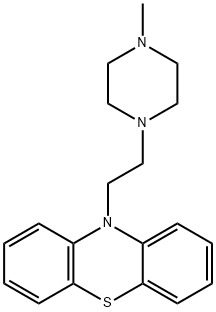 10-[2-(4-Methylpiperazino)ethyl]-10H-phenothiazine Struktur