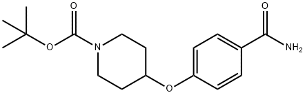 4-(4-氨基甲?；窖趸?哌啶-1-羧酸叔丁酯, 609781-33-1, 結(jié)構(gòu)式