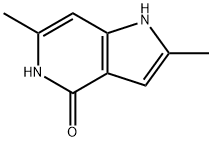 2,6-DiMethyl-4-hydroxy-5-azaindole Struktur