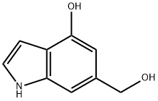 1H-Indole-6-Methanol, 4-hydroxy- Struktur