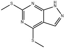 4,6-Bis(methylthio)-1H-pyrazolo[3,4-d]pyrimidine Struktur