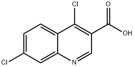 4,7-dichloroquinoline-3-carboxylic acid Struktur