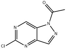 Ethanone, 1-(5-chloro-1H-pyrazolo[4,3-d]pyriMidin-1-yl)- Struktur