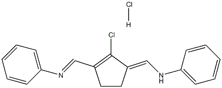 N-[[2-氯-3-[(苯基氨基)亞甲基]-1-環(huán)戊烯-1-基]亞甲基]苯胺鹽酸鹽, 63856-99-5, 結(jié)構(gòu)式