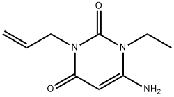 3-Allyl-6-aMino-1-ethyluracil Struktur