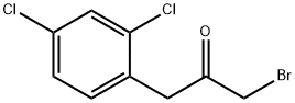 1-bromo-3-(2,4-dichlorophenyl)propan-2-one Struktur