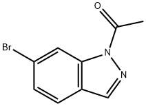 Ethanone, 1-(6-broMo-1H-indazol-1-yl)- Struktur