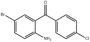 (2-aMino-5-broMophenyl)(4-chlorophenyl)Methanone Struktur