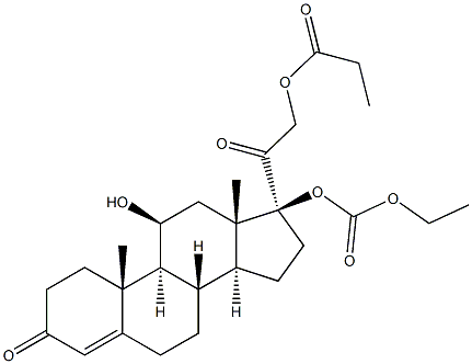 PREDNICARBATE RELATED COMPOUND A (20 MG) (1,2-DIHYDROPREDNICARBATE) Struktur