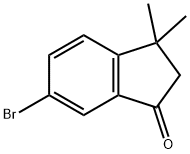 6-BroMo-3,3-diMethyl-2,3-dihydro-1H-inden-1-one Struktur