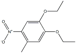 1,2-Diethoxy-4-Methyl-5-nitrobenzene Struktur