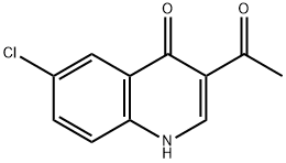 3-acetyl-6-chloroquinolin-4(1H)-one Struktur