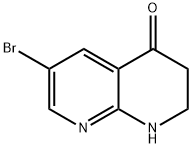 6-BroMo-2,3-dihydro-1,8-naphthyridin-4(1H)-one Struktur