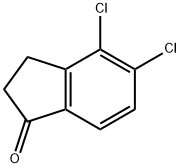 4,5-DICHLORO-2,3-DIHYDRO-1H-INDEN-1-ONE Struktur