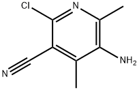 5-AMino-2-chloro-4,6-diMethylnicotinonitrile Struktur