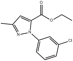 Ethyl 1-(3-chlorophenyl)-3-Methyl-1H-pyrazole-5-carboxylate Struktur