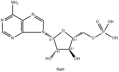 9-(5-O-Phosphono-β-D-arabinofuranosyl)-9H-purin-6-aminedisodium salt Struktur