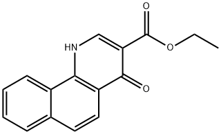 Ethyl 4-hydroxybenzo[h]quinoline-3-carboxylate Struktur