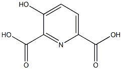 3-Hydroxy-2,6-pyridinedicarboxylic acid Struktur