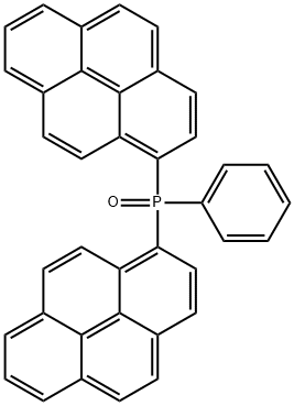 POPy2 , phenyl-dipyrenylphosphine oxide Struktur