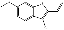 3-Chloro-6-Methoxybenzo[b]thiophene-2-carbaldehyde Struktur