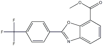 Methyl 2-(4-trifluoroMethylphenyl)benzooxazole-7-carboxylate Struktur