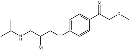 1-(4-(2-Hydroxy-3-(isopropylaMino)propoxy)phenyl)-2-Methoxyethanone Struktur