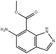 Methyl 6-aMino-1H-indazole-7-carboxylate Struktur