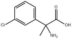 2-amino-2-(3-chlorophenyl)propanoic acid Struktur