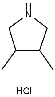 3,4-DiMethylpyrrolidine hydrochloride Struktur