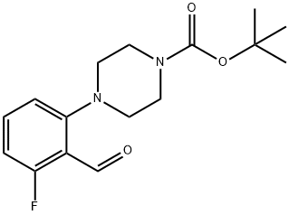 1-Boc-4-(3-Fluoro-2-forMylphenyl)piperazine Struktur