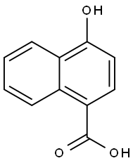 4-Hydroxy-1-naphthoic acid Struktur