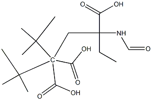 N-Formyl γ-Carboxyglutamic Acid γ,γ-Di-t-butyl 3-Ethyl Ester Struktur