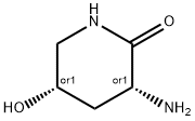 (3R,5S)-rel-3-Amino-5-hydroxy-2-piperidinone Structure