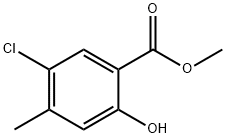 5-Chloro-2-hydroxy-4-Methyl-benzoic acid Methyl ester Struktur