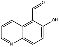 5-Quinolinecarboxaldehyde,6-hydroxy-(9CI) Structure