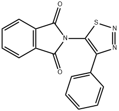 2-(4-Phenyl-1,2,3-thiadiazol-5-yl)isoindoline-1,3-dione Struktur